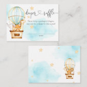 Heißluftballon Auf- und Abfahrt Windeln Raffel Begleitkarte (Vorne/Hinten)