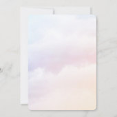 Heißluftballon, Auf- und Abreise Geburtstag Einladung (Rückseite)