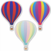 Heißluftballon Aufkleber (Vorderseite)
