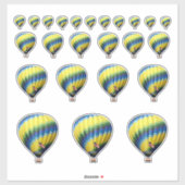 Heißluftballon-Aufkleber Aufkleber (Blatt)