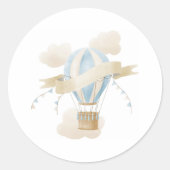 Heißluftballon-Aufkleber Runder Aufkleber (Vorderseite)