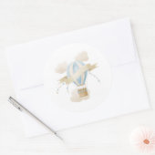 Heißluftballon-Aufkleber Runder Aufkleber (Umschlag)