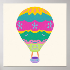 'Heißluftballon' aus dem Set 'Dream To Fly' von 3 Poster