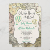 Heißluftballon Baby Dusche Einladungen (Vorne/Hinten)