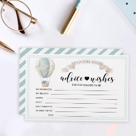 Heißluftballon Babydusche Beratung Wünsche Karten