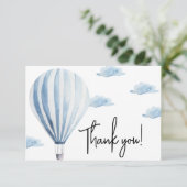 Heißluftballon Babydusche Danke (Stehend Vorderseite)