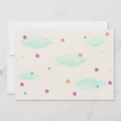 Heißluftballon Babydusche Einladung (Rückseite)