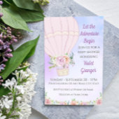 Heißluftballon Babydusche Einladung