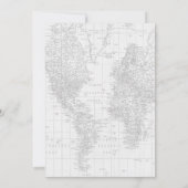 Heißluftballon Babydusche Einladung (Rückseite)