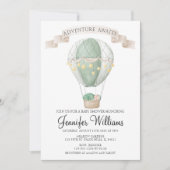 Heißluftballon Babydusche Einladung (Vorderseite)