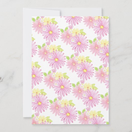 Heißluftballon Babydusche Einladung (Rückseite)