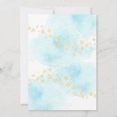 Heißluftballon Babydusche Einladung (Rückseite)