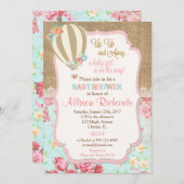 Heißluftballon Babydusche Einladung Einladung Lap (Vorne/Hinten)