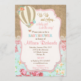 Heißluftballon Babydusche Einladung Einladung Lap