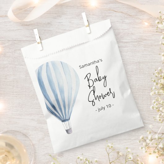 Heißluftballon - Babydusche Geschenktütchen (Ausgeschnitten)