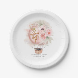 Heißluftballon Babydusche oder Geburtstagsparty Pappteller