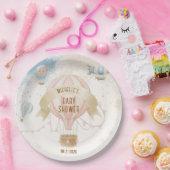 Heißluftballon Babydusche Pappteller (Party)