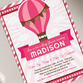 Heißluftballon Babydusche Party Einladung