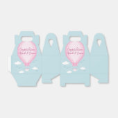 Heißluftballon Babydusche Pink Geschenkschachtel (Ungefaltet)