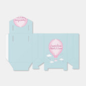 Heißluftballon Babydusche Pink Geschenkschachtel (Ungefaltet)