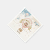 Heißluftballon Babydusche Serviette (Ecke)