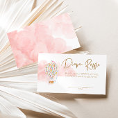 Heißluftballon Babydusche Windelwanne Begleitkarte