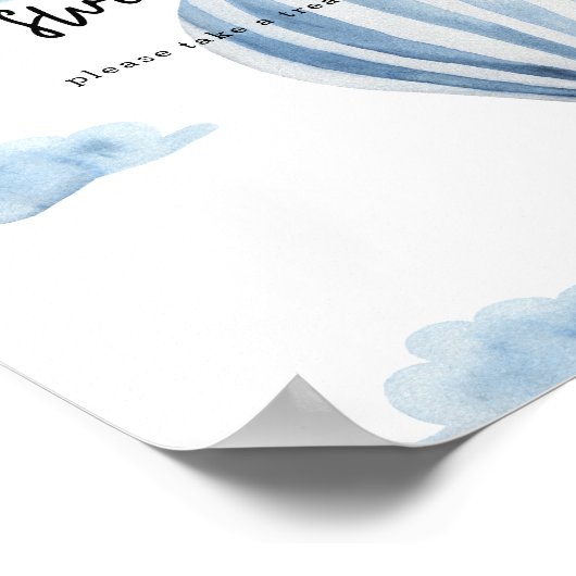 Heißluftballon - Babys sind süß Poster (Ecke)