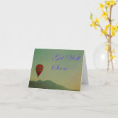 Heißluftballon bald wieder gut karte (Gelbe Blume)