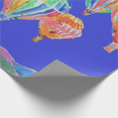 Heißluftballon-Ballons Wasserfarben Wrapping Geschenkpapier (Ecke)