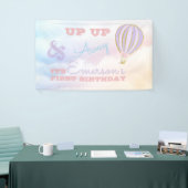 Heißluftballon-Banner, Up & away Pastell Banner (Messeveranstaltung)