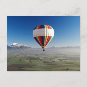 Heißluftballon bei Methven, Canterbury 3 Postkarte