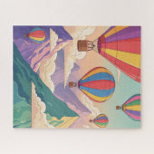Heißluftballon-Bergabenteuer Puzzle (Horizontal)