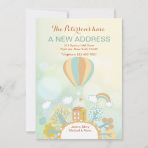 Heißluftballon-Bewegungsankündigung Ankündigung