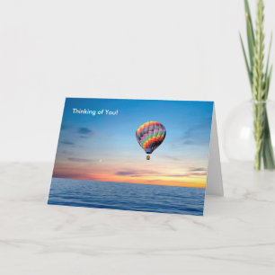 Heißluftballon-Bild für Get Well Card Karte