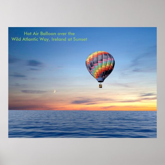 Heißluftballon-Bild für Plakat (Vorne)