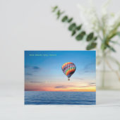 Heißluftballon-Bild für Postkarte (Stehend Vorderseite)