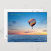 Heißluftballon-Bild für Postkarte (Vorne/Hinten)