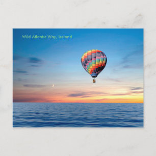 Heißluftballon-Bild für Postkarte