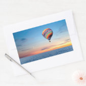 Heißluftballon-Bild für Rectangle-Sticker Rechteckiger Aufkleber (Umschlag)