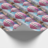 Heißluftballon Birthday Geschenkpapier (Ecke)