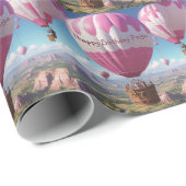 Heißluftballon Birthday Geschenkpapier (Rolleneckpunkt)