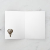 Heißluftballon Birthday Karte (Innenseite)