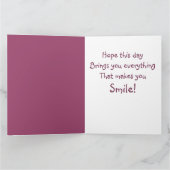 Heißluftballon Birthday Karte (Innenseite)