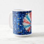 Heißluftballon Blauer Himmel Kaffeetasse (Vorderseite Links)