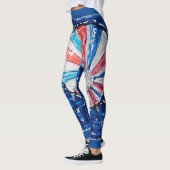 Heißluftballon Blauer Himmel Leggings (Links)