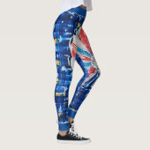Heißluftballon Blauer Himmel Leggings (Rechts)