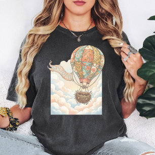 Heißluftballon-Blumenkunst 'Erhebe dich darüber' T-Shirt