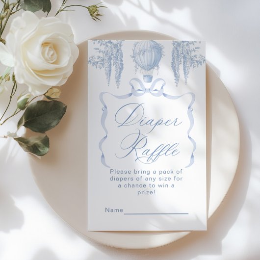 Heißluftballon Bogen Schleppkarte Begleitkarte