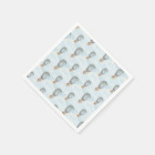 Heißluftballon Boho Birthday Serviette (Ecke)