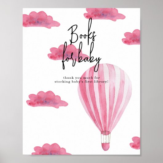 Heißluftballon - Bücher für das Baby Poster (Vorne)